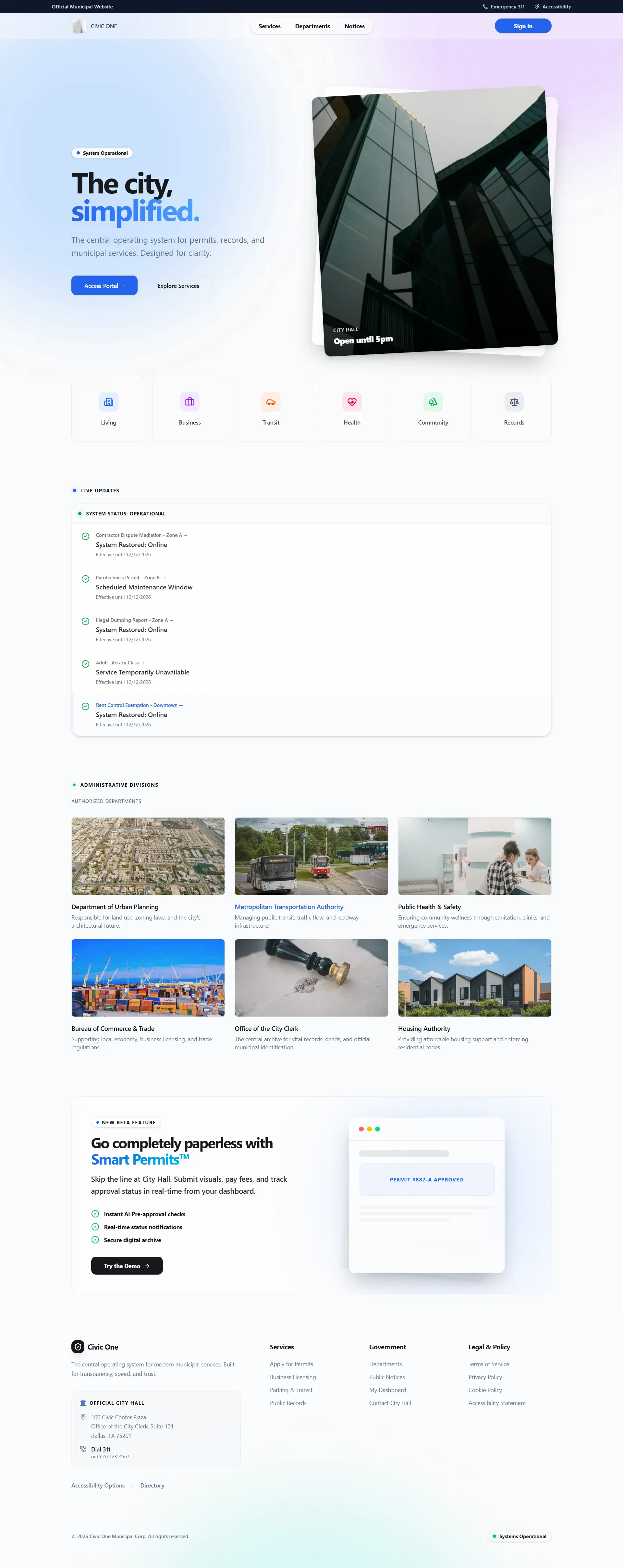 Civic One | Your Digital City Hall